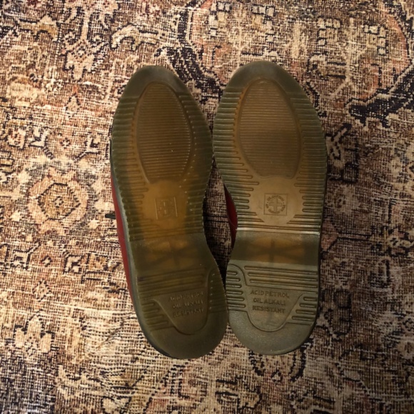 Dr Martens Oxblood Cherry Red Creepers Pointy Toe Oxfords Brogues Shoes size 8 - Picture 3 of 5